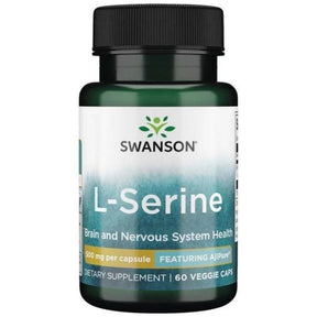 Swanson AjiPure L-Serine 500 mg - 60 Capsules