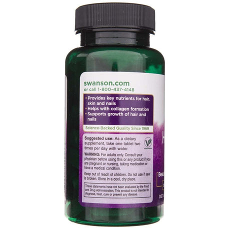 Swanson Hair, Skin & Nails - 60 Tablets