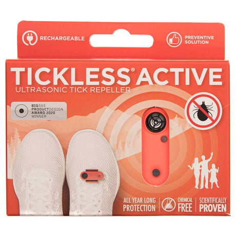 Tickless Active Ultrasonic Tick Repellent - Red