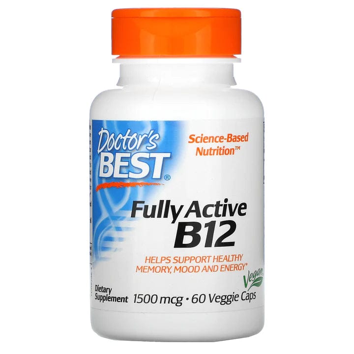 Doctor's Best Fully Active Vitamin B12 1500 mcg - 60 Veg Capsules