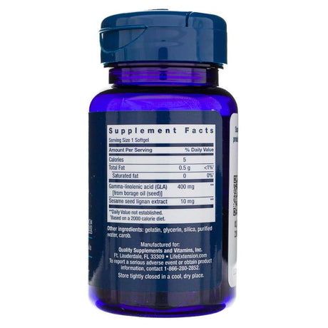 Life Extension Mega GLA Sesame Lignans  - 30 Softgels