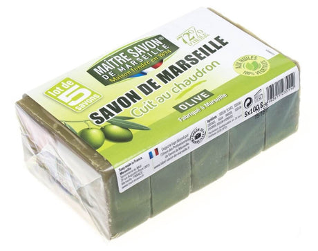 Maitre Savon Marseilles Soap Olive 5 x 100 g