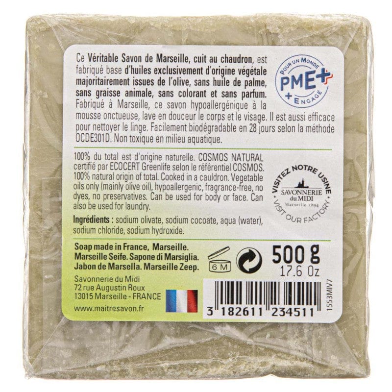 Maitre Savon Marseilles soap olive - 500 g