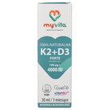 MyVita Natural Vitamin K2 + D3 - 30 ml